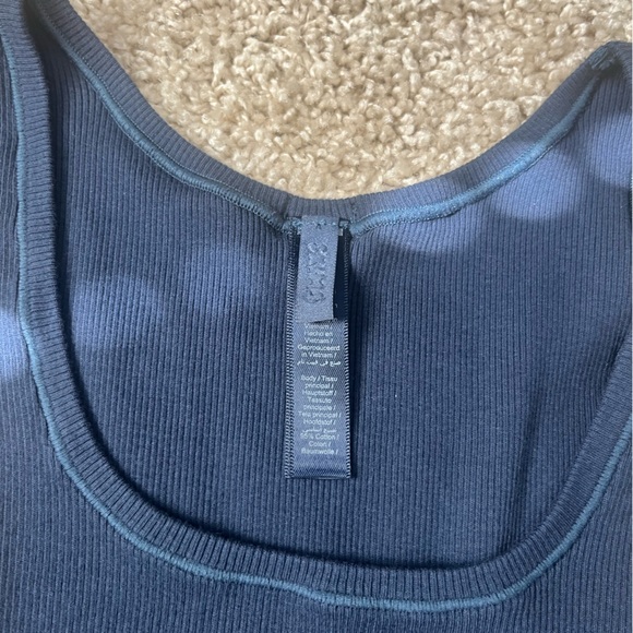 Skims Ribbed Tank Navy Ribbed Tank - Picture 5 of 5